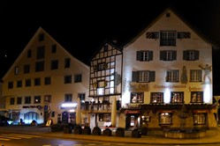 Chur, Altstadt bei Nacht