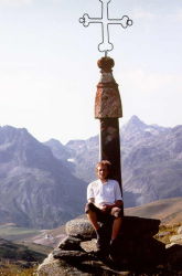 Das Eisenkreuz auf dem gleichnamigen Pass