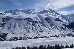 Les Deux Alpes - Blick vom Valle Blanche zur la Meije