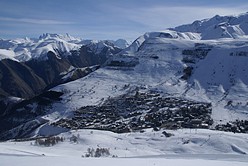 Les Deux Alpes - Ort vom Vallée Blanche