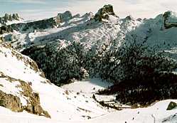 Lagazuoi - Blick zum Falzarego