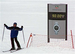 Geschwindigkeitsmessung Lauberhorn Hanneggschuss