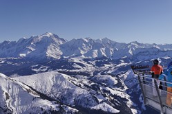 La Clusaz, Belvedere am Col de Balme, Mont Blanc