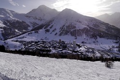Montgenèvre/Sestriere, Abfahrt nach Sestriere