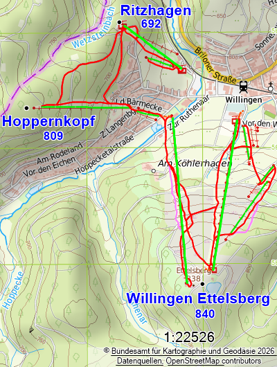 Sauerland - Kartierung Willingen