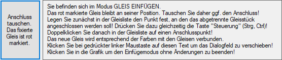 Dialog Gleis einfügen