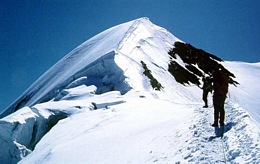 Am Grat der Wildspitze